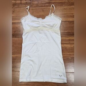American Eagle Outfitters Off White Lace Chemise